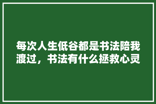 每次人生低谷都是书法陪我渡过，书法有什么拯救心灵的神奇力量「静以修身的书法作品图片欣赏」 每次人生低谷都是书法陪我渡过，书法有什么拯救心灵的神奇力量「静以修身的书法作品图片欣赏」 母婴育儿
