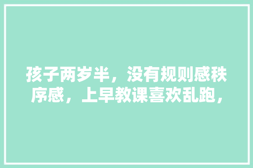 孩子两岁半，没有规则感秩序感，上早教课喜欢乱跑，不跟着老师来。脾气较大不会等待,动画早教育儿操教案设计 孩子两岁半，没有规则感秩序感，上早教课喜欢乱跑，不跟着老师来。脾气较大不会等待,动画早教育儿操教案设计 美体修身